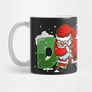 Dabbing Santa Christmas Tshirt Gift Dab Santa Claus T-Shirt Green Mug